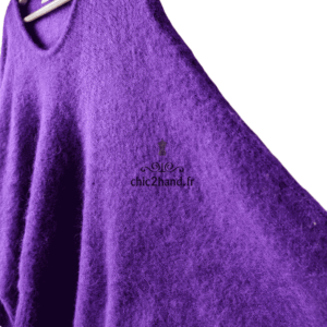 Pull oversize laine American Vintage east18E violet NEUF XS S east