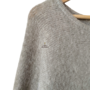 Pull oversize laine American Vintage east18E east kaki gris M L NEUF