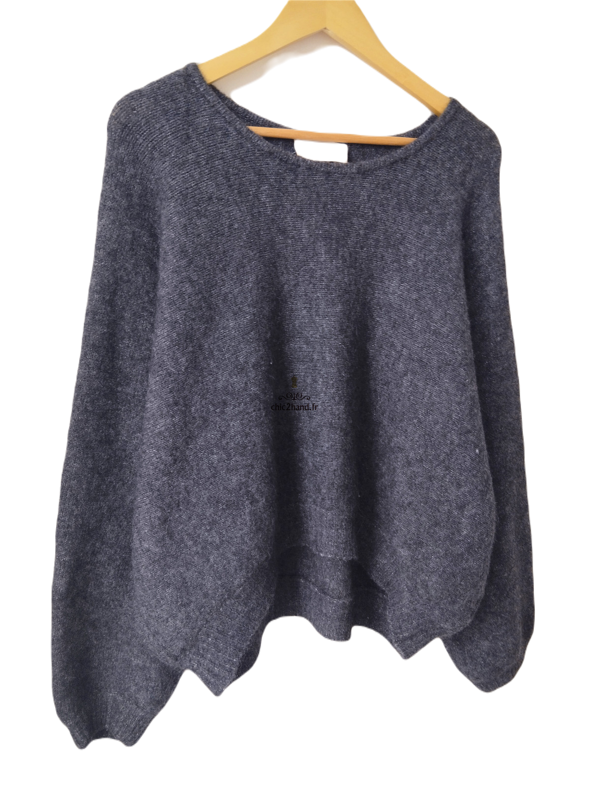 Pull oversize laine American Vintage east18E east noir XS S NEUF – Image 3
