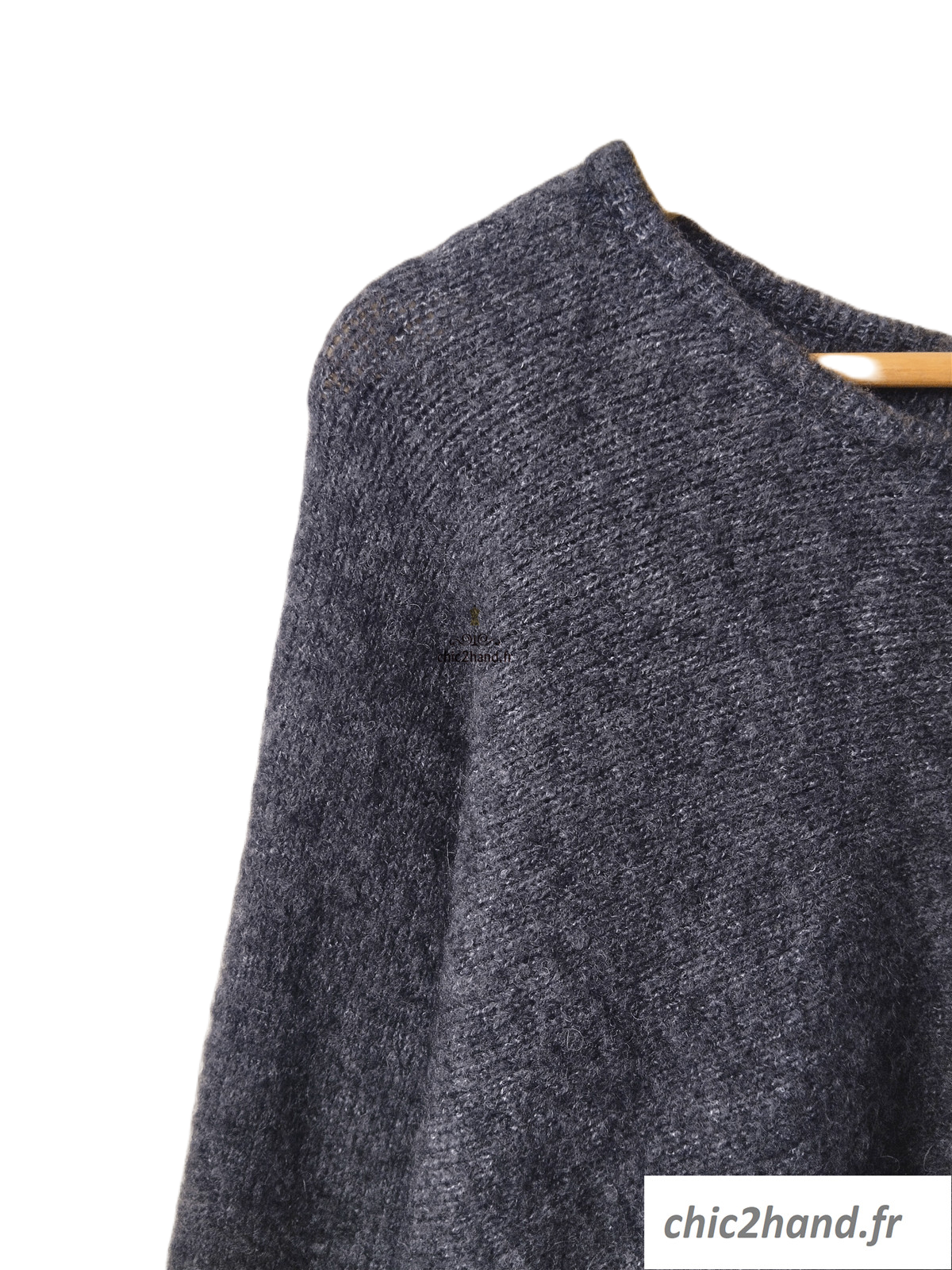Pull oversize laine American Vintage east18E east noir XS S NEUF – Image 4