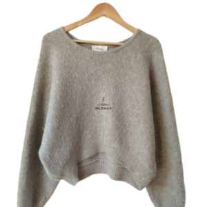 Pull oversize laine American Vintage east18E east kaki gris M L NEUF