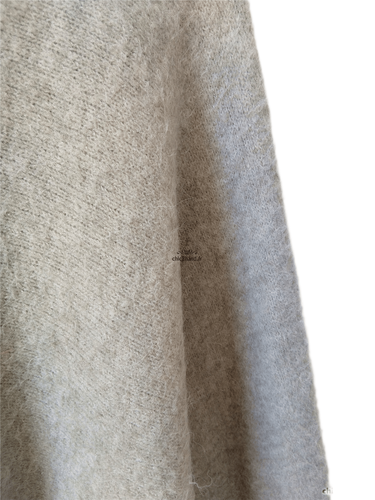 Pull oversize laine American Vintage east18E kaki gris TBE XS S east – Image 10