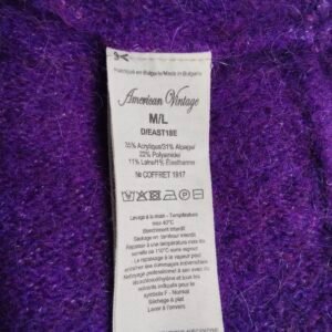 Pull oversize laine American Vintage east18E violet NEUF M L east