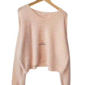 Pull oversize laine American Vintage east18H rose clair M east Excellent état