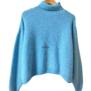 Pull oversize laine American Vintage east18I bleu ciel XS S NEUF east