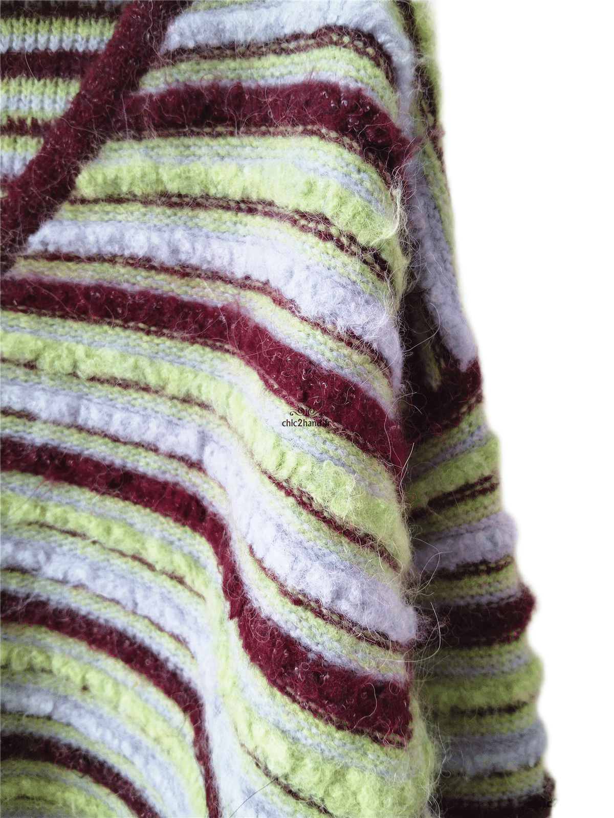 Pull oversize laine American Vintage east18R rayures multicolore NEUF M L east – Image 6