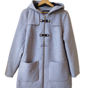 Manteau avec capuche laine Esprit gris perle M Excellent état