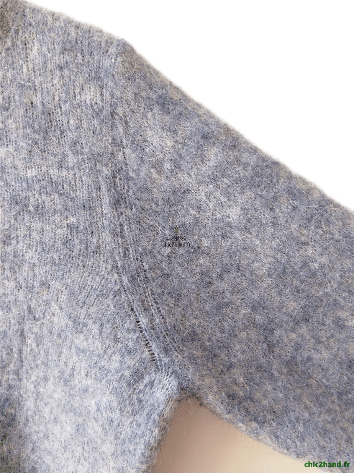 Pull oversize 52% alpaga American Vintage fou18C foubay gris M NEUF – Image 5