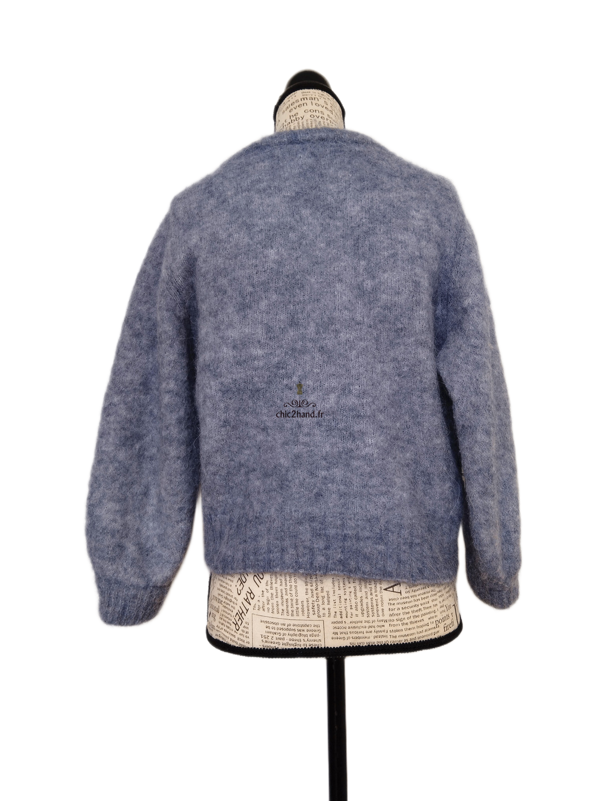 Pull oversize 52% alpaga American Vintage fou18C foubay gris M NEUF – Image 7