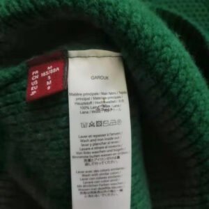 Pull 100% pure laine comptoir des cotonniers col montant M garouk vert sapin TBE
