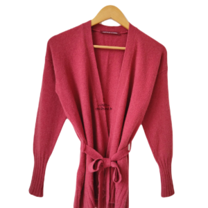 Gilet cardigan cache coeur 100% pur cachemire Comptoir Des Cotonniers germain T1 rose NEUF