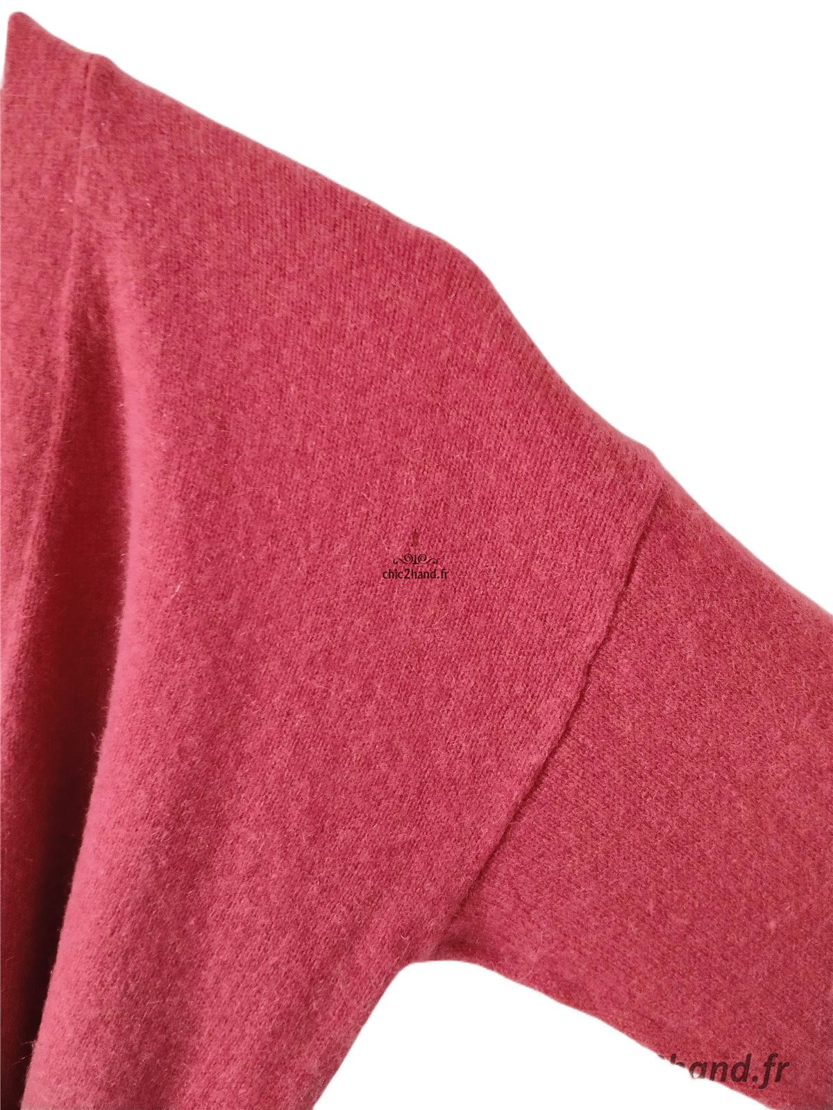 Gilet cardigan cache coeur 100% pur cachemire Comptoir Des Cotonniers germain T1 rose NEUF – Image 4