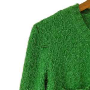 Gilet oversize doudou lumineux Maje T1 vert NEUF