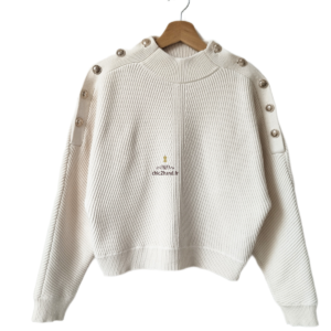 Pull oversize doudou manches chauve-souris  Maje T1 blanc NEUF