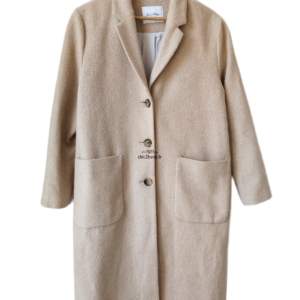 Manteau oversize laine American Vintage Beb402 M Beige Neuf