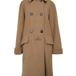 Manteau mi long oversize laine American Vintage chic400 S marron camel TBE