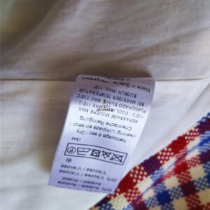 Manteau oversize en coton Tara Jarmon FR38 M carreaux blanc rouge bleu NEUF