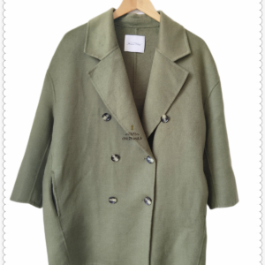 Manteau oversize laine American Vintage Dado406U S kaki Neuf