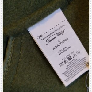 Manteau oversize laine American Vintage Dado406U S kaki Neuf