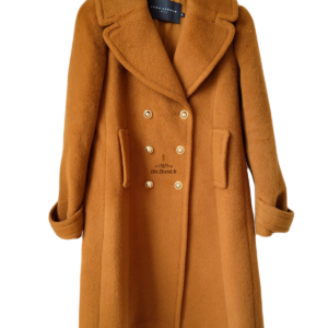 Manteau mohair doudou camel doré Tara Jarmon fr38 M NEUF