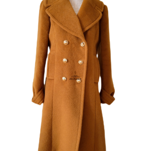 Manteau mohair doudou camel doré Tara Jarmon fr38 M NEUF