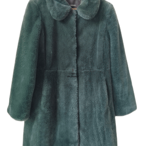 Manteau fausse fourrure polaire doudou vert foncé Tara Jarmon M Excellent état