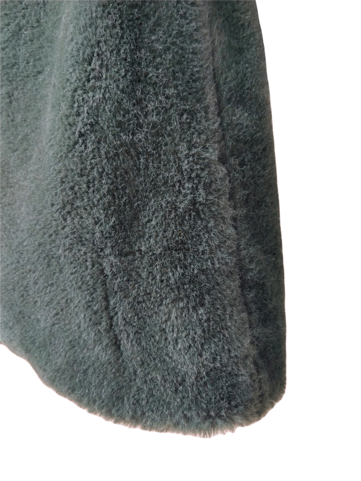 Manteau fausse fourrure polaire doudou vert foncé Tara Jarmon M Excellent état – Image 3