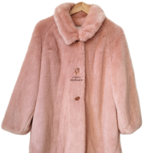 Manteau fausse fourrure polaire doudou rose Des petits hauts Prudence T1 NEUF