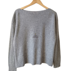 Pull 100% pure cachemire comptoir des cotonniers matelot T2 gris Neuf