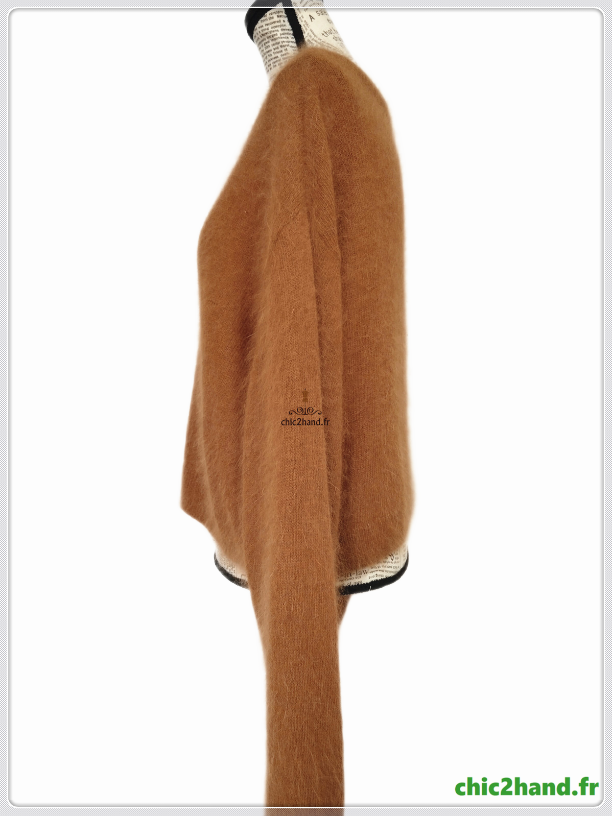 Pull oversize 50% angora American Vintage miti236 XS S mitibird camel tabac TBE – Image 7