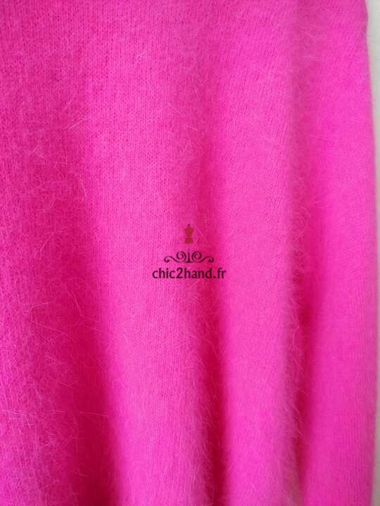 Pull oversize 50% angora American Vintage miti236 M L mitibird rose NEUF – Image 4