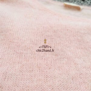 Pull oversize 50% angora American Vintage miti255b XS S mitibird rose TBE