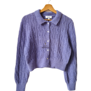 Gilet cardigan laine alpaga doudou & Other Stories S violet lilas Neuf