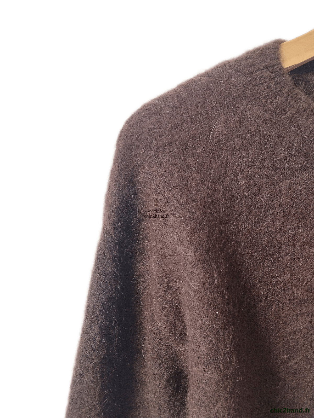 Très jolie gilet doudou laine mohair & Other Stories marron S Neuf – Image 4