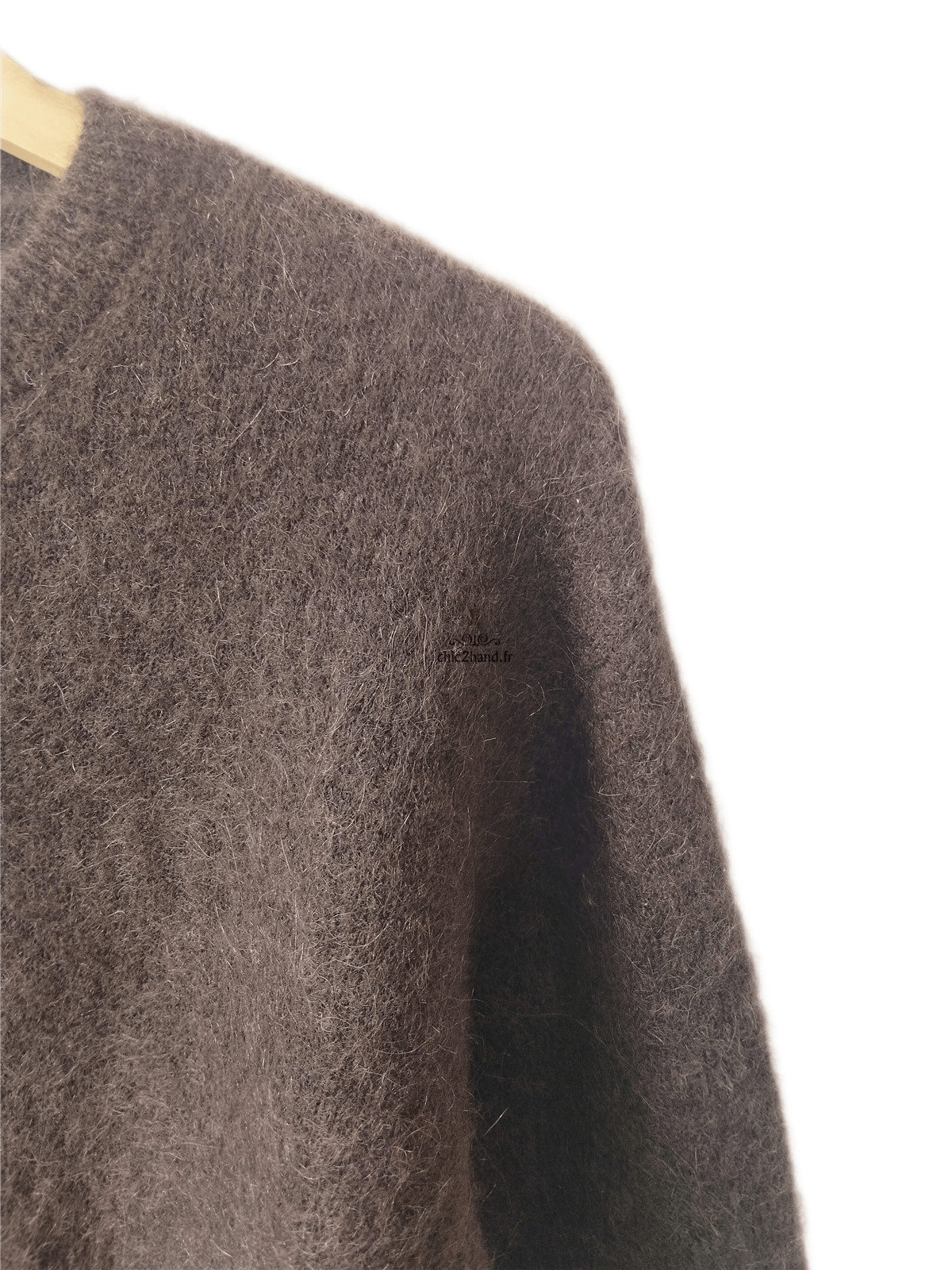 Très jolie gilet doudou laine mohair & Other Stories marron S Neuf – Image 6