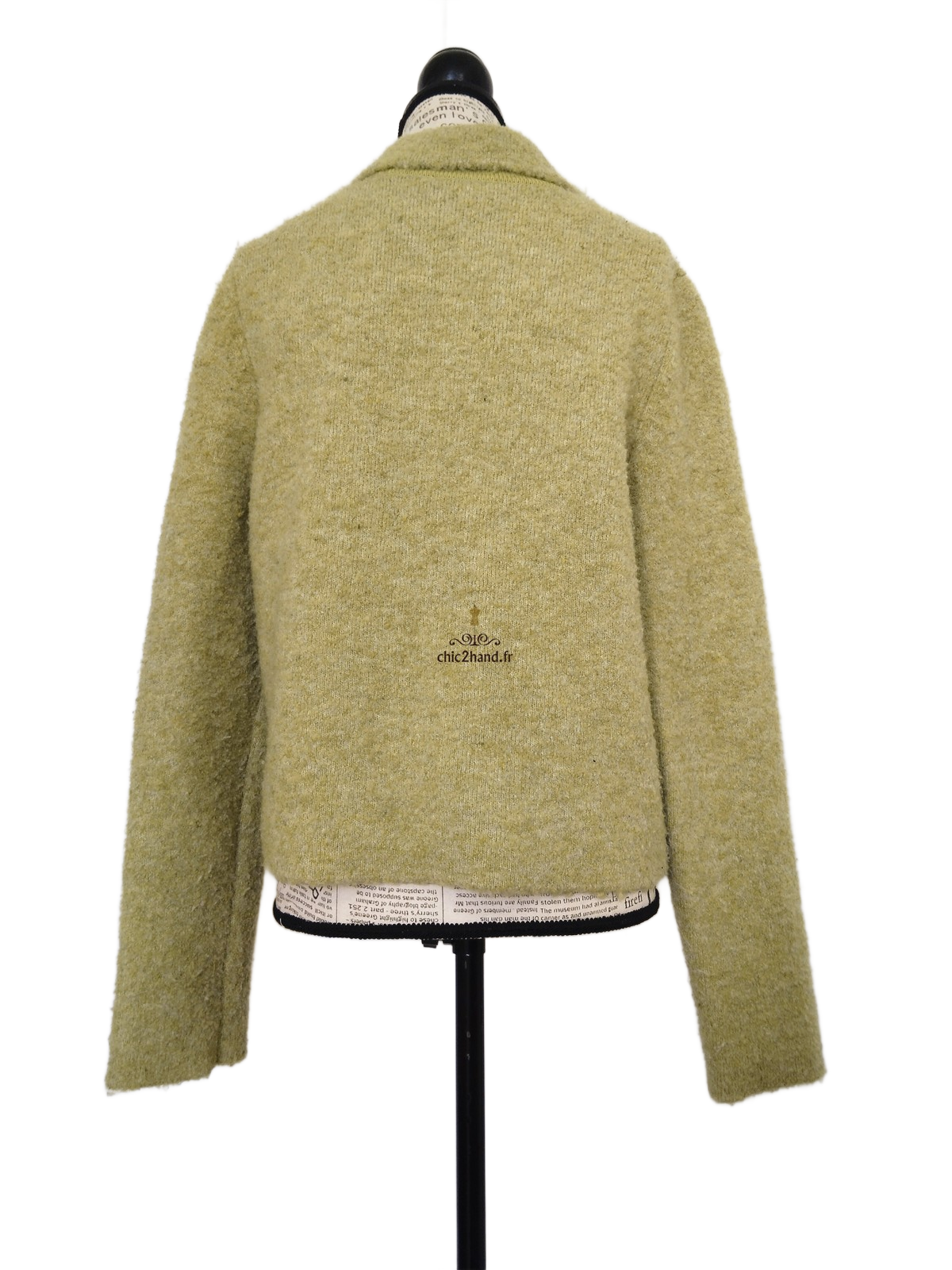 Gilet cardigan laine doudou & Other Stories S vert promme très bon état – Image 4