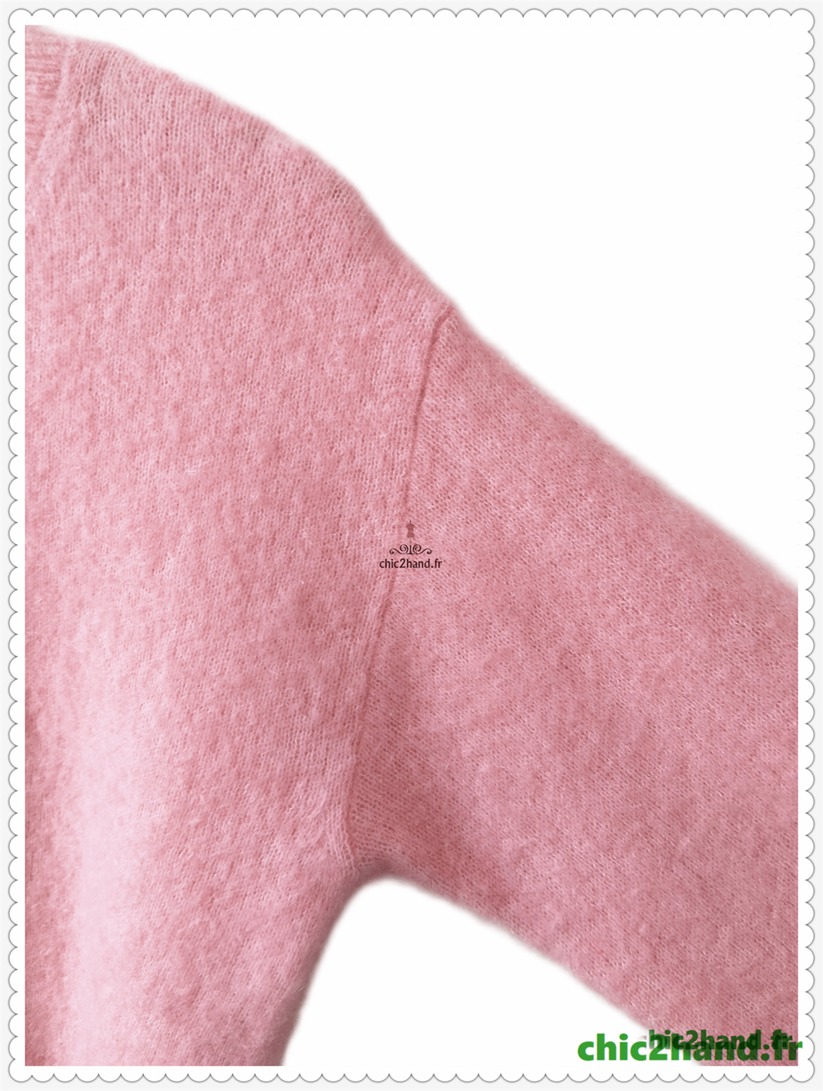 Très jolie gilet doudou laine mohair & Other Stories rose S NEUF – Image 8