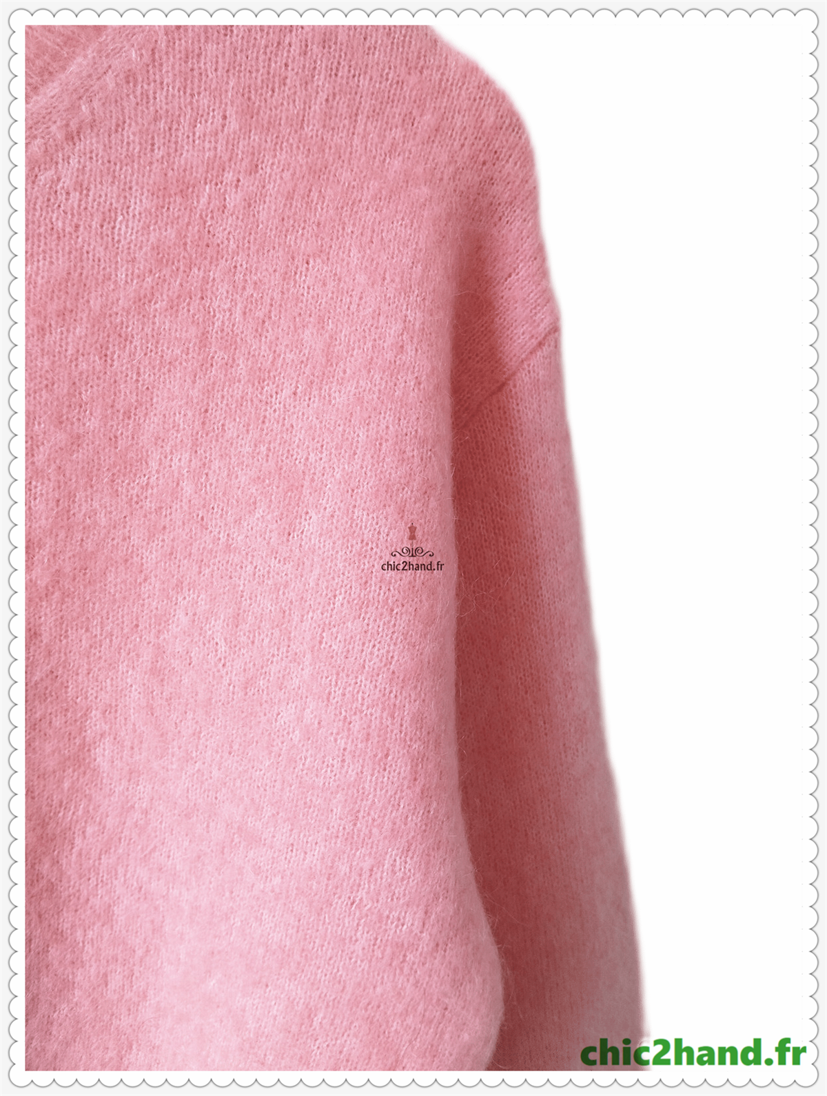 Très jolie gilet doudou laine mohair & Other Stories rose S NEUF – Image 9