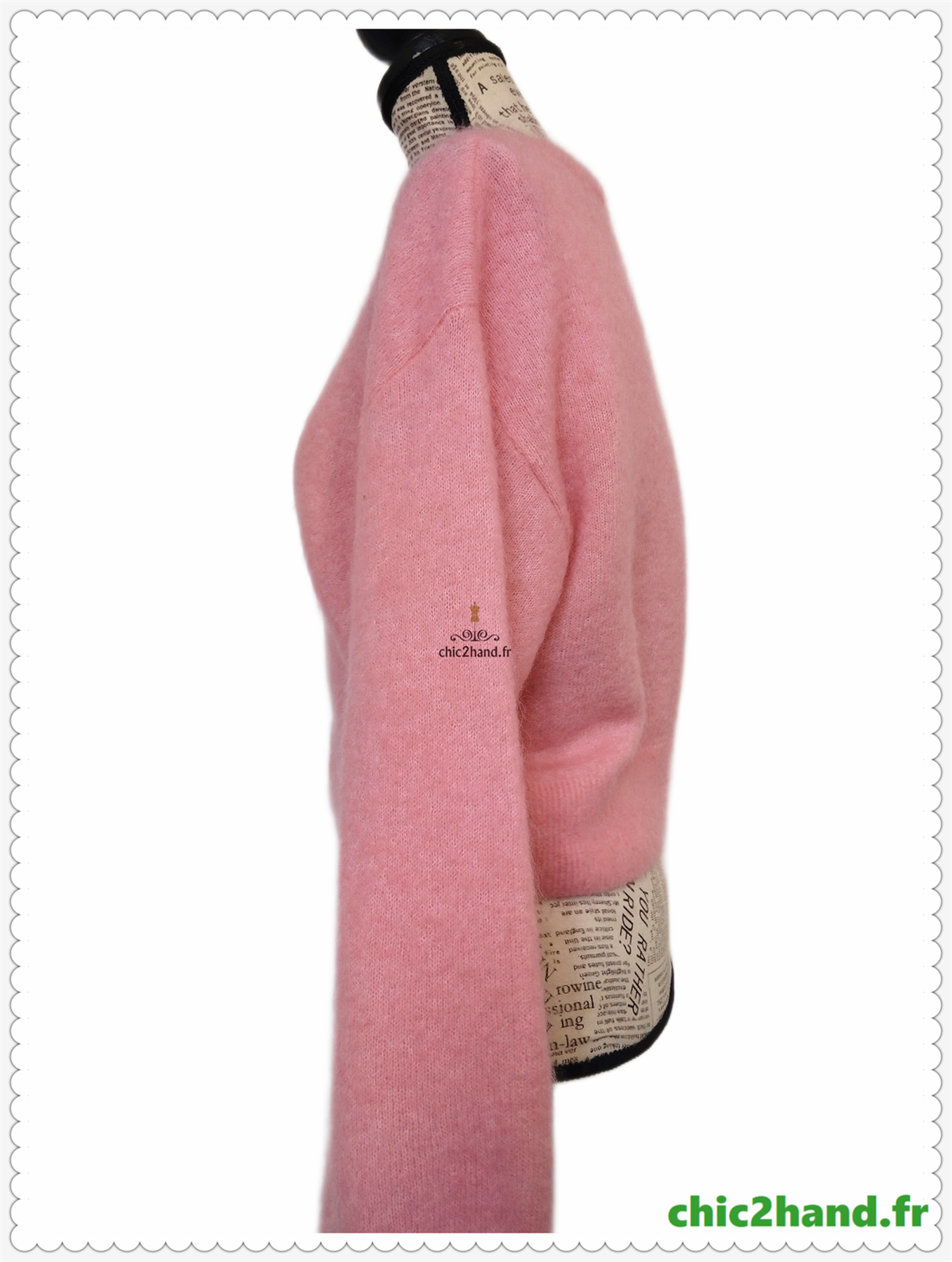 Très jolie gilet doudou laine mohair & Other Stories rose S NEUF – Image 12