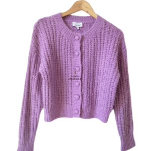 Gilet cardigan laine alpaga doudou & Other Stories S violet Excellent état