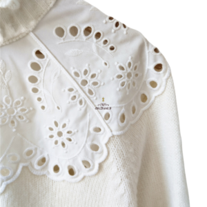 Pull oversize col montant laine alpaga & Other stories blanc S NEUF