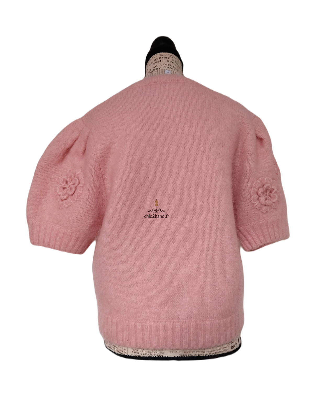 Pull col montant & Other stories mohair rose clair S NEUF – Image 8