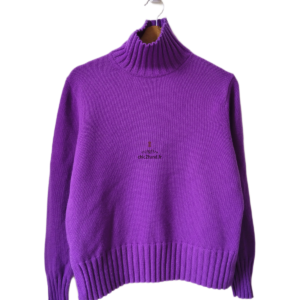 Pull Oversize col montant 100% pure laine comptoir des cotonniers M parques NEUF violet