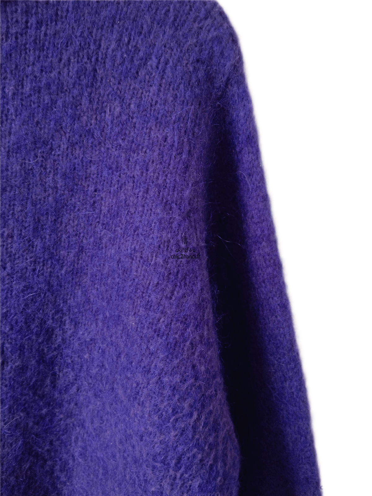 Pull oversize 53% mohair American Vintage pino18F M violet TBE – Image 5