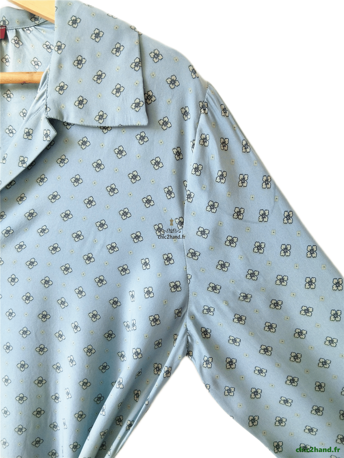 Robe longue 100% pure soie Comptoir des Cotonniers maridansa vert fleuri S NEUF – Image 5