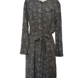 Robe longue porfeuille Des Petits Hauts Sannette S T0 vert kaki fleuri NEUF