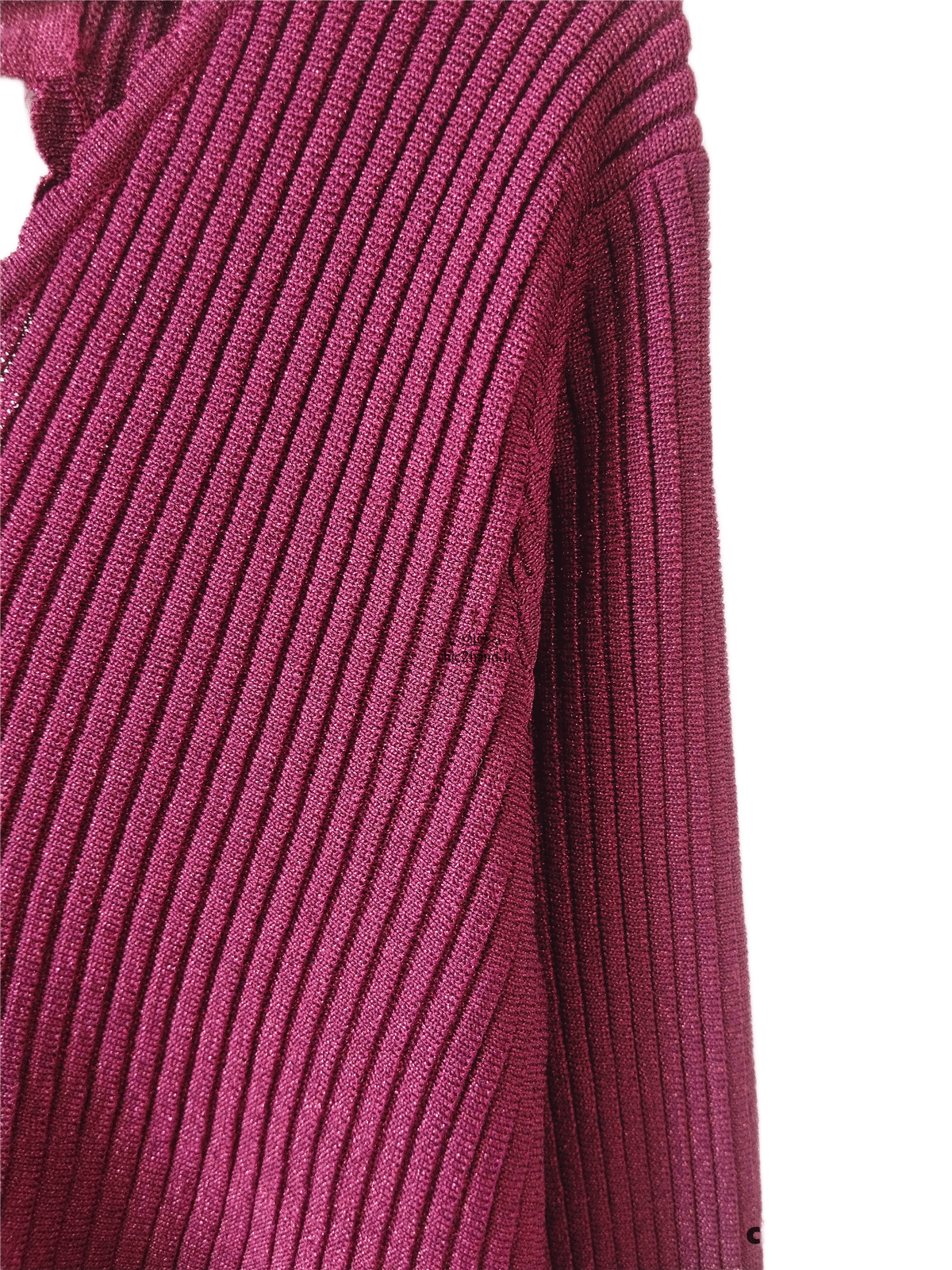 Pull col V noué Sézane S rose bordeaux Neuf – Image 5