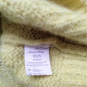 Pull oversize 78% bébé alpaga American Vintage siri261 XS  S mitibird jaune curry TBE