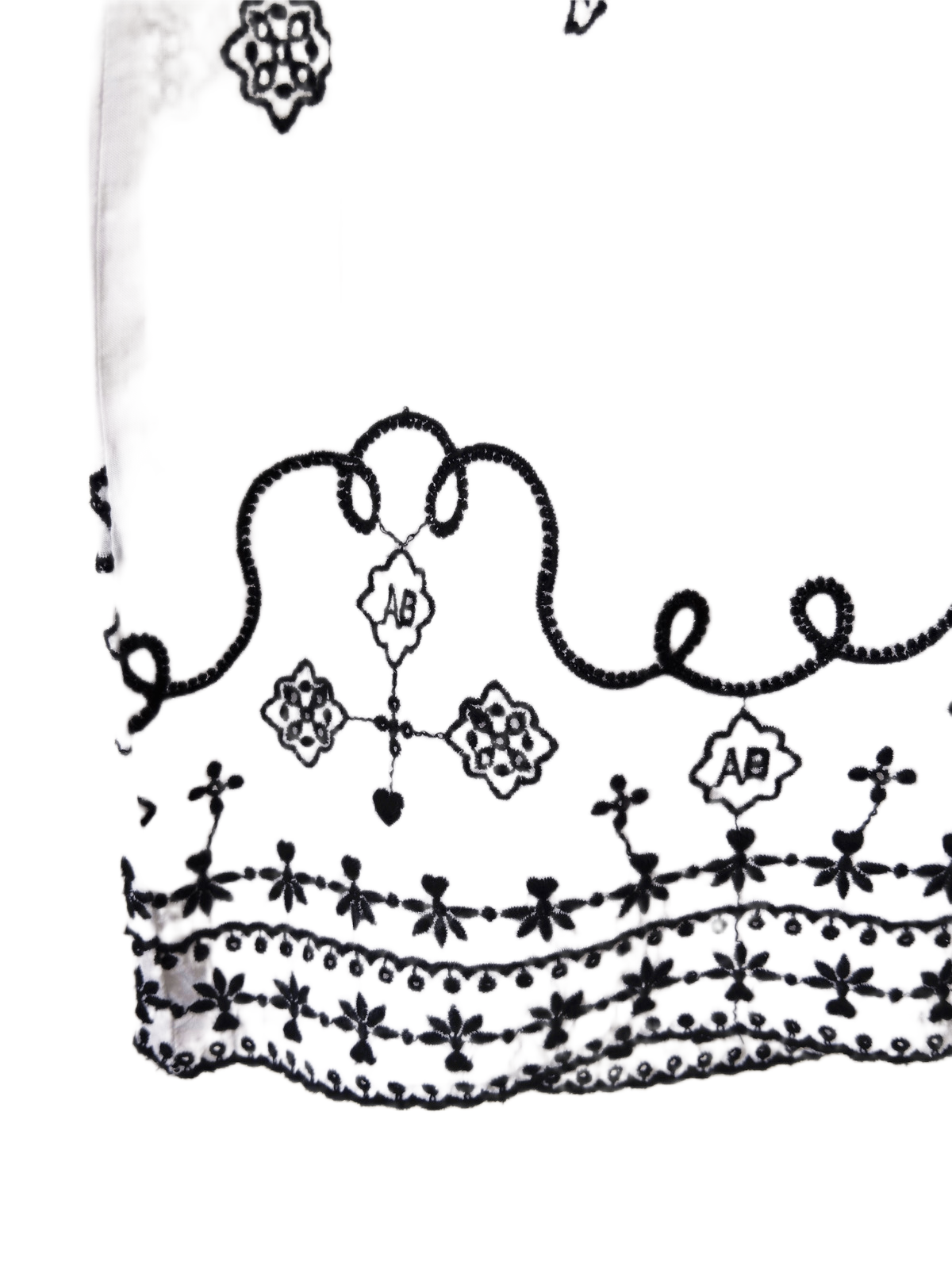 Très jolie top évasé coton avec borderie noir Scotch&Soda blanc S NEUF – Image 5