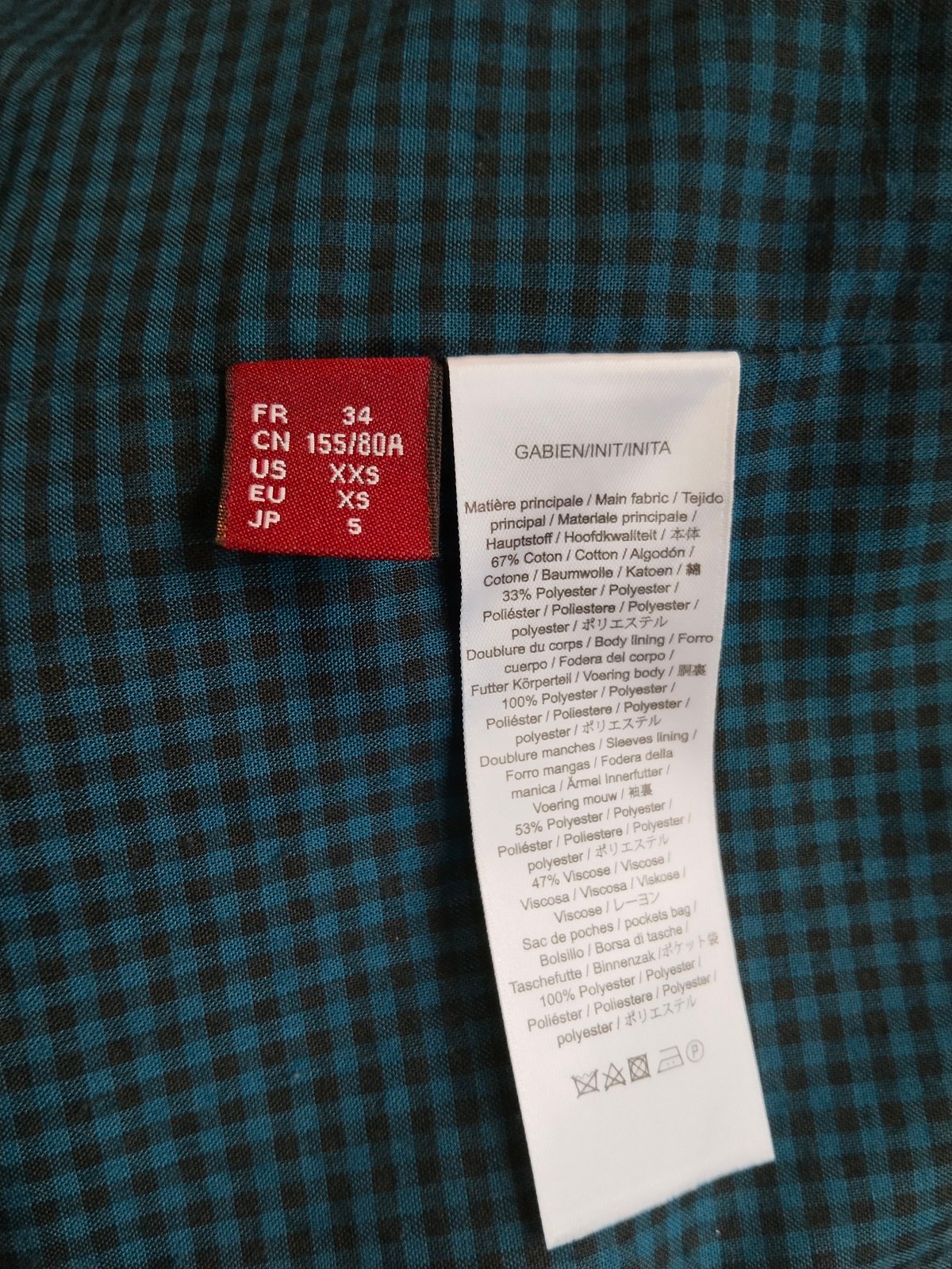 Trench imperméable classique doublure Comptoir des Cotonniers Gabien bleu XS NEUF – Image 10